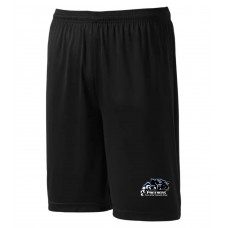 Prince Arthur Youth Shorts Black Left Leg Logo