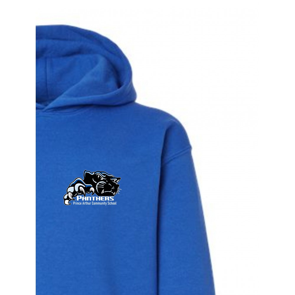 Prince Arthur Adult Gildan Pullover Royal Blue Left Chest Printed Logo