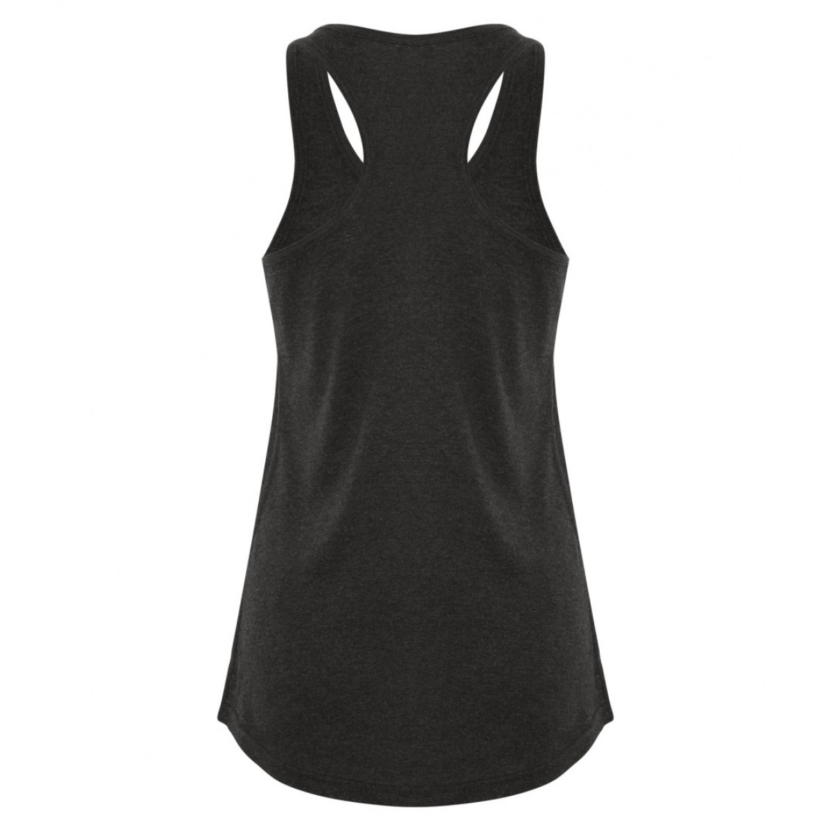 Koi Triblend Racerback Ladies Tank Triblend Charcoal