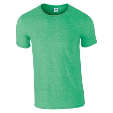 Gildan Softstyle Adult Unisex T-Shirt Heather Irish Green
