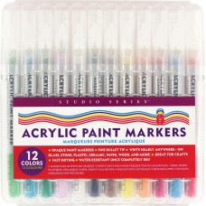 PP Studio Series Acrylic Paint Marker Set (12-Piece Set)