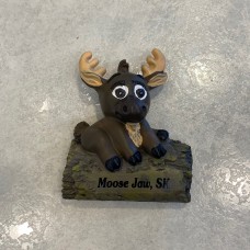 Moose Jaw Poly Magnet Sitting Moose