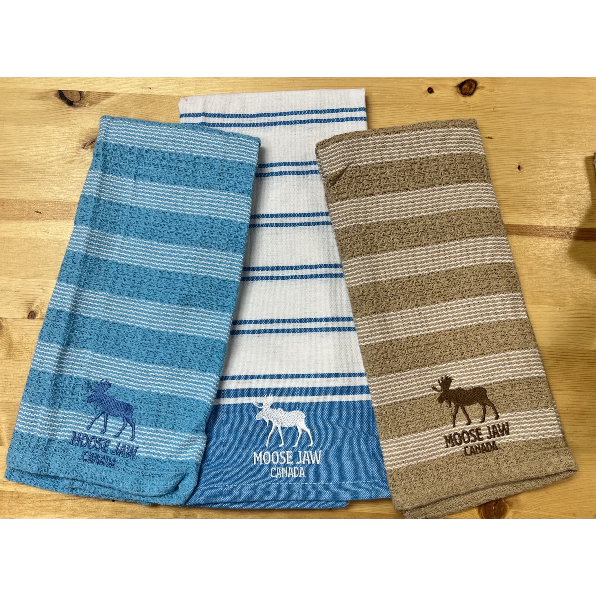 Moose Jaw Walking Moose Tea Towel Assorted